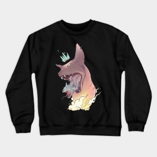 Sphynx Cat Dark Surrealism  Art Crewneck Sweatshirt